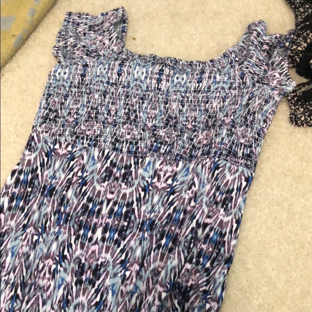 Off the shoulder maxi dress with side slit- new